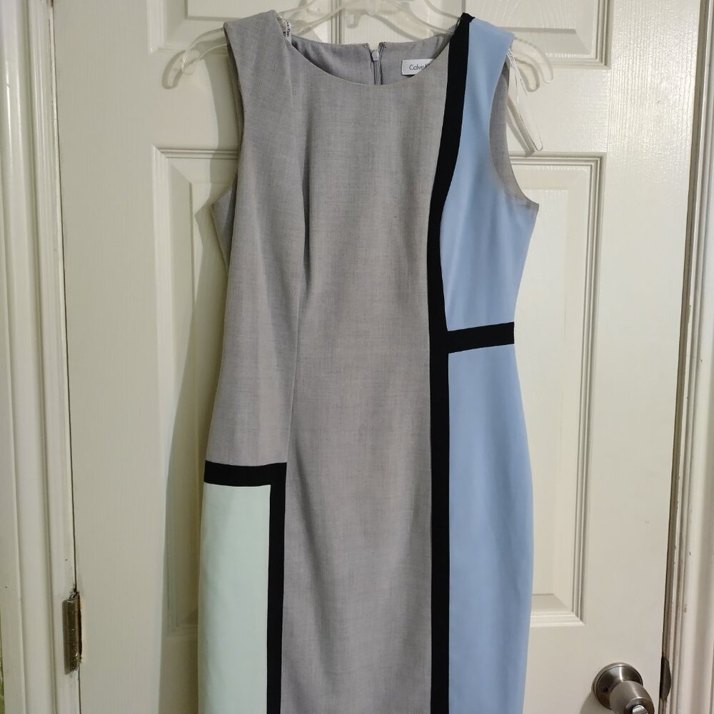 Calvin Klein Asemetrical Design Dress